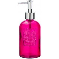 Retro fuschia pink soap dispenser - 400ml