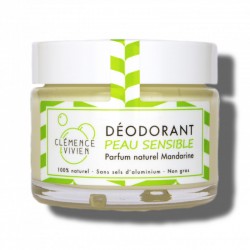 Desodorante natural - Pele sensível à tangerina - 50g