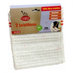 Set of 2 mops 100% recycled fibers